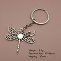 Zinc Alloy Dragonfly Keychain For Bag Charm Gift view 2
