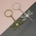 Zinc Alloy Dragonfly Keychain For Bag Charm Gift view 1