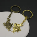 Zinc Alloy Poker Rabbit Keychain Bag Charm Gift – Antique Copper view 3