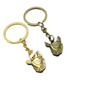 Zinc Alloy Rhino Keychain for Bag Charm Gift view 5