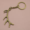 Metal Deer Antler Keychain Bag Charm view 6