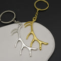 Metal Deer Antler Keychain Bag Charm view 3
