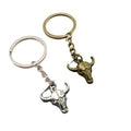 Zinc Alloy Bull Head Keychain Gift view 5