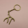 Zinc Alloy Minimalist Antler Keychain Bag Charm Gift view 6