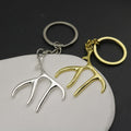 Zinc Alloy Minimalist Antler Keychain Bag Charm Gift view 3