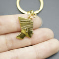 Metal Pharaoh Keychain Key Ring Bag Charm Gift view 4