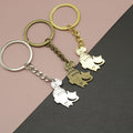 Zinc Alloy Simple Cat Keychain Bag Charm Gift view 1
