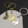 Zinc Alloy Simple Cat Keychain Bag Charm Gift view 4