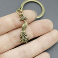 Metal Peacock Keychain Bag Charm view 4