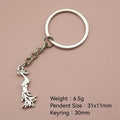 Metal Peacock Keychain Bag Charm view 2