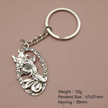 Zinc Alloy Simple Angel Keychain Bag Charm Gift (6457) view 2