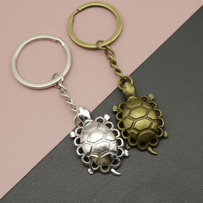 Metal Simple Turtle Keychain Animal Bag Charm Gift
