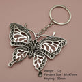 Metal Simple Butterfly Keychain For Bag Charm Gift view 2