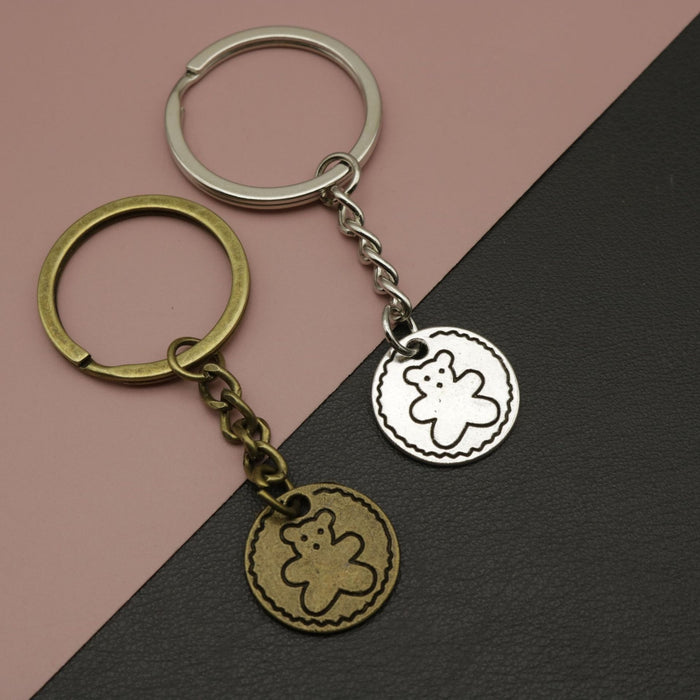 Zinc Alloy Cute Bear Keychain Bag Charm Gift