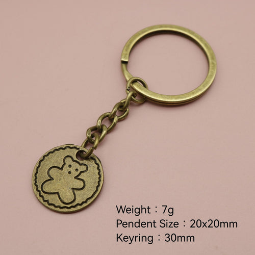 Zinc Alloy Cute Bear Keychain Bag Charm Gift