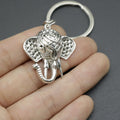 Zinc Alloy Simple Elephant Keychain Animal Gift Key Ring view 4