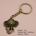 Zinc Alloy Simple Elephant Keychain Animal Gift Key Ring view 2