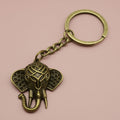 Zinc Alloy Simple Elephant Keychain Animal Gift Key Ring view 6