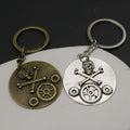 Zinc Alloy Skull Gear Keychain Bag Charm Gift view 3