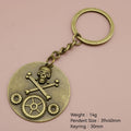Zinc Alloy Skull Gear Keychain Bag Charm Gift view 2