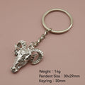 Zinc Alloy Ram Head Keychain For Bag Charm Gift view 2