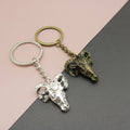 Zinc Alloy Ram Head Keychain For Bag Charm Gift view 1