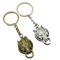 Zinc Alloy Minimalist Wolf Head Keychain Bag Charm Gift view 5