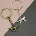 Zinc Alloy Minimalist Dog Keychain For Pet Lover Gift – Antique Copper view 1