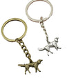 Zinc Alloy Minimalist Dog Keychain For Pet Lover Gift – Antique Copper view 5