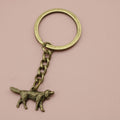 Zinc Alloy Minimalist Dog Keychain For Pet Lover Gift – Antique Copper view 6