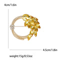 Alloy Wheat Ear Brooch Pin For Suits And Dresses view 4