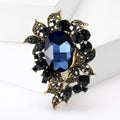 Alloy Zircon Rhinestone Brooch Pin For Elegant Women's Clothing view 2