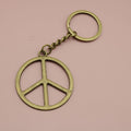 Metal Peace Symbol Keychain Bag Charm Gift view 6