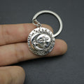 Metal Face Sun Moon Keychain For Bag Charm Gift view 3