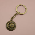 Metal Face Sun Moon Keychain For Bag Charm Gift view 6