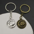 Metal Face Sun Moon Keychain For Bag Charm Gift view 4