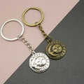 Metal Face Sun Moon Keychain For Bag Charm Gift view 1