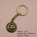 Metal Face Sun Moon Keychain For Bag Charm Gift view 2