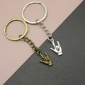 Zinc Alloy I Love You Hand Sign Keychain Bag Charm Gift view 1