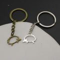 Zinc Alloy Hollow Hedgehog Keychain Bag Charm Gift view 4