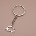 Zinc Alloy Hollow Hedgehog Keychain Bag Charm Gift view 3