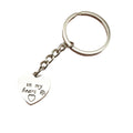 Metal Forever Heart Memorial Keychain Key Ring Gift view 5