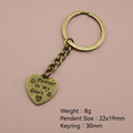 Metal Forever Heart Memorial Keychain Key Ring Gift view 2