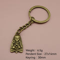Metal Pharaoh Keychain Bag Charm Gift view 2