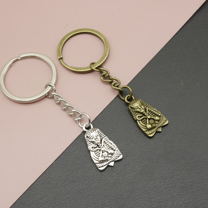Metal Pharaoh Keychain Bag Charm Gift