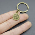 Metal Hexagram Star Keychain Bag Charm Gift view 4