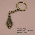 Metal Hollow Waterdrop Keychain Bag Charm Gift view 2