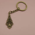 Metal Hollow Waterdrop Keychain Bag Charm Gift view 6