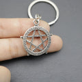 Metal Sun Moon Star Keychain Celestial Bag Charm Gift view 3