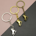 Metal Roller Skate Keychain Fashion Bag Charm Gift view 1